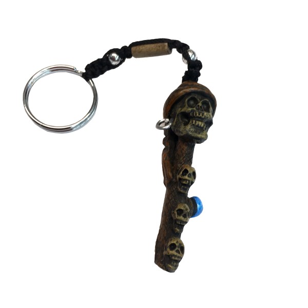 PiWear Key Ring - Skull Brown Bandana