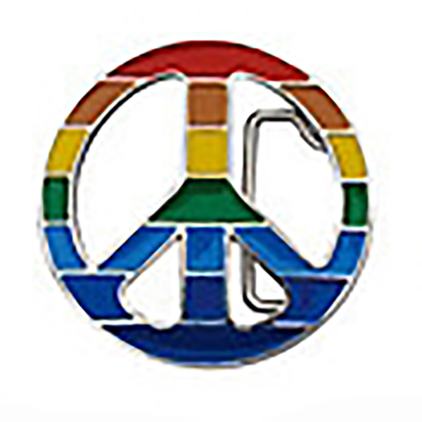 PiWear Beltbuckle Peace multicolored BT046